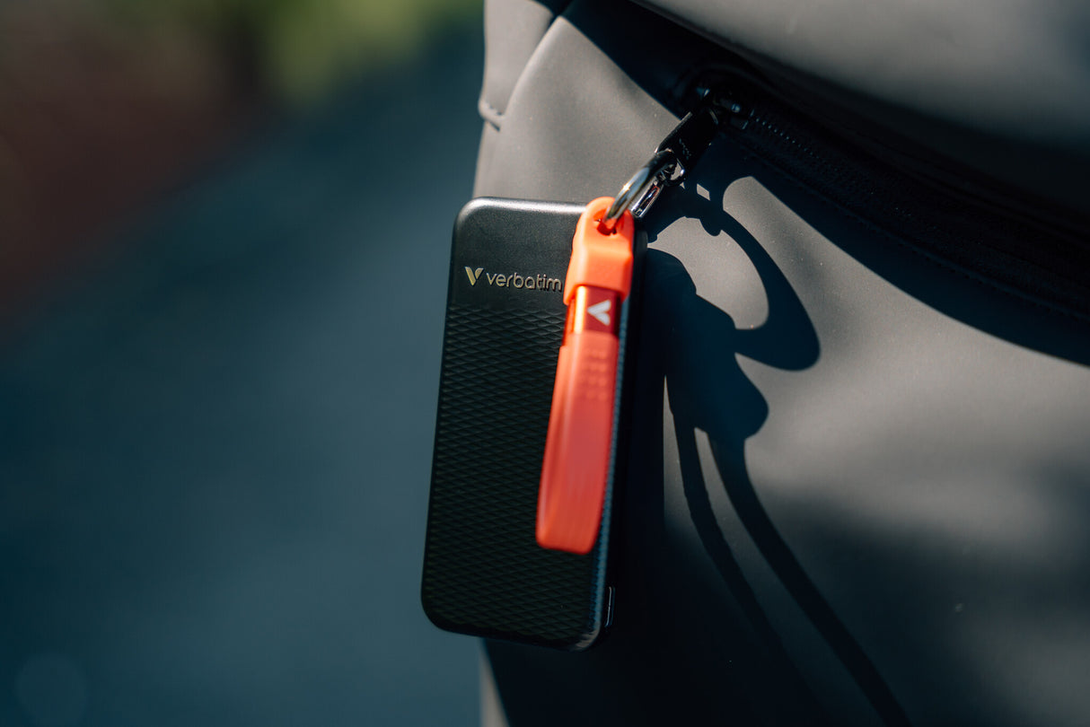 Verbatim Pocket SSD 1 TB USB Type-C 3.2 Gen 2 (3.1 Gen 2) Sort, Rød