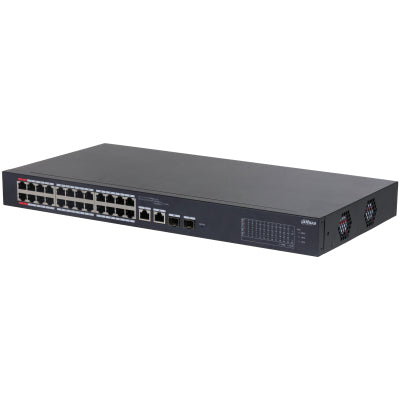Dahua Technology DH-CS4226-24ET-240 netværksswitch Administreret L2 Gigabit Ethernet (10/100/1000) Strøm over Ethernet (PoE) Sort