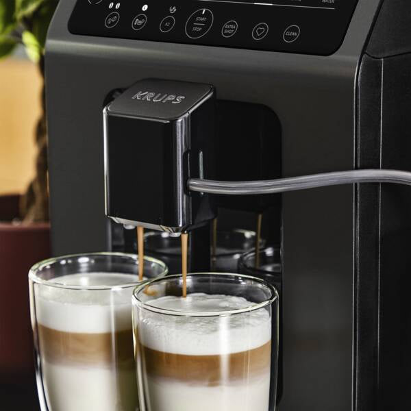 [AI generated title] Krups Espressomaskine Automatisk Mælkeskummer 15 Bar