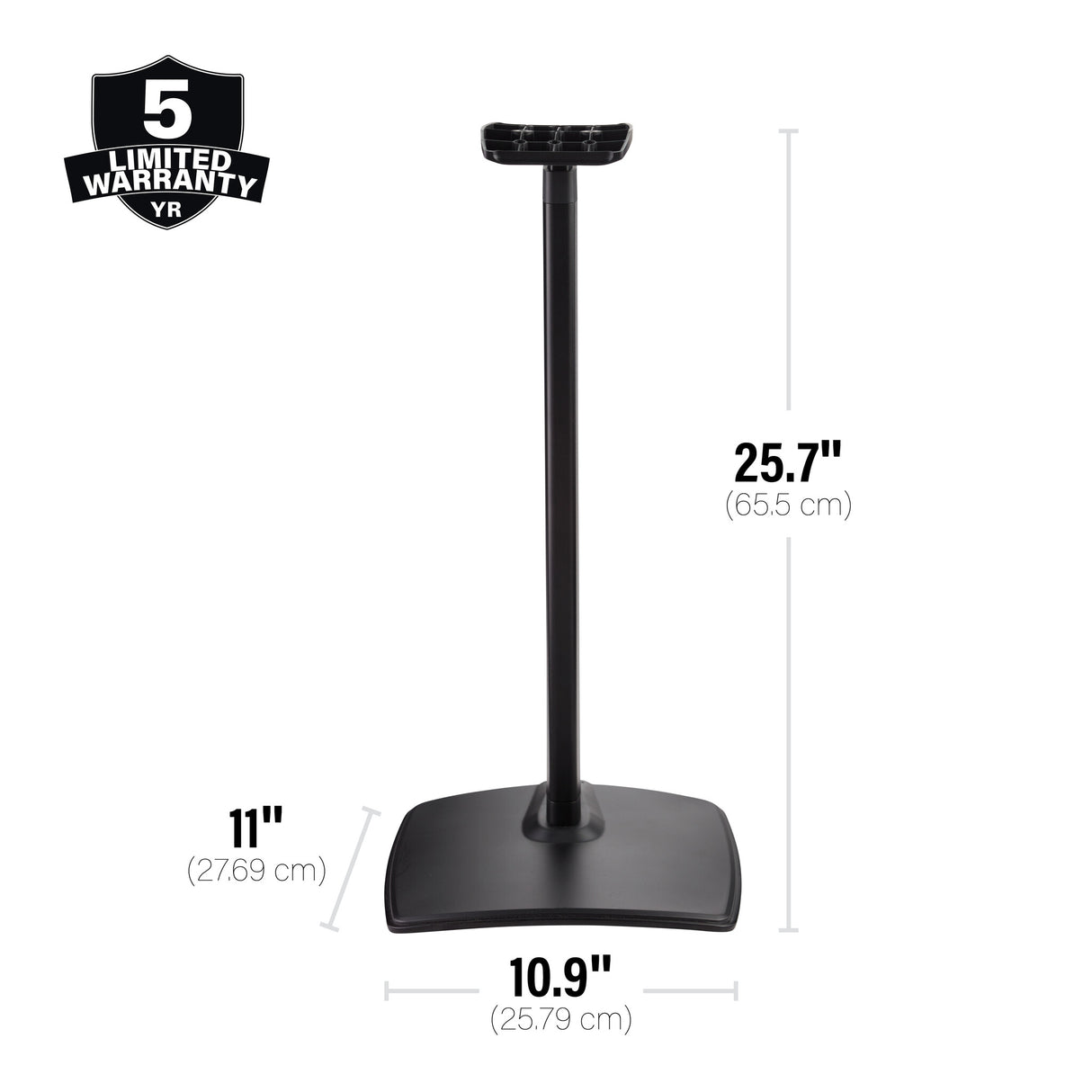 SANUS WSSE3A2-B2 - ADJUSTABLE SPEAKER STAND SONOS ERA 300 - PAIR - BLACK