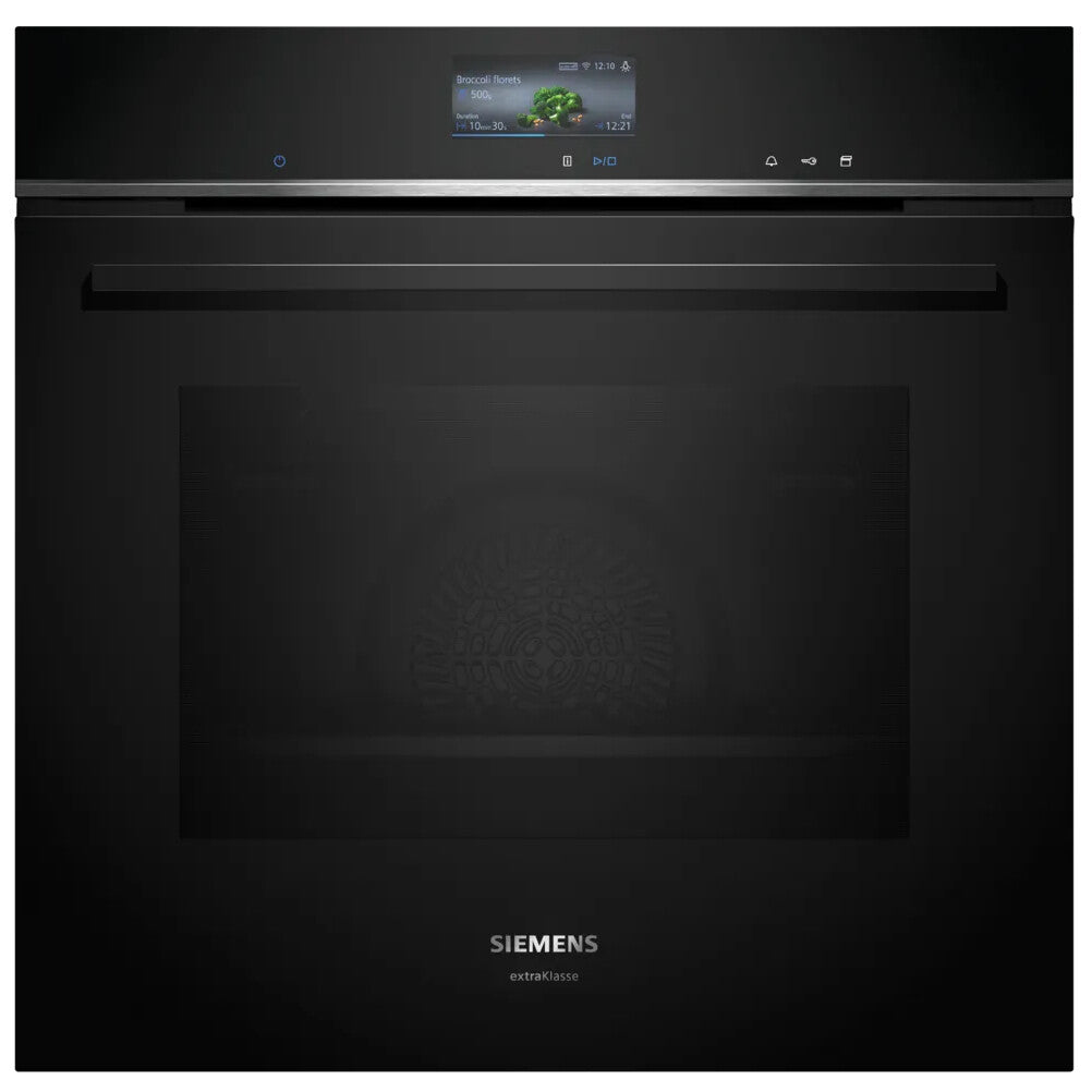 Siemens iQ700 HR776GMB1 ovn 71 L Sort, Rustfrit stål