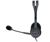 Logitech H111 Headset Ledningsført Kontor/Callcenter Sort