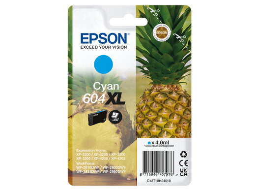 T604XL Cyan Ink Cartridge