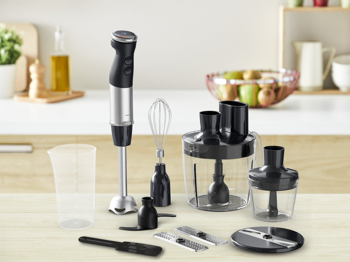 Tefal Quickchef+ HB67G830 blender 0,8 L Nedsænkning blender 1000 W Sort, Rustfrit stål