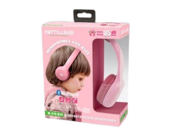 Muse M-215 BTP hovedtelefoner/headset Trådløs Musik Bluetooth Lyserød