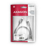 Axagon BUCM3-CM20AB USB-kabel USB 3.2 Gen 1 (3.1 Gen 1) 2 m USB C 5 Gbit/sek. 60 W Sort