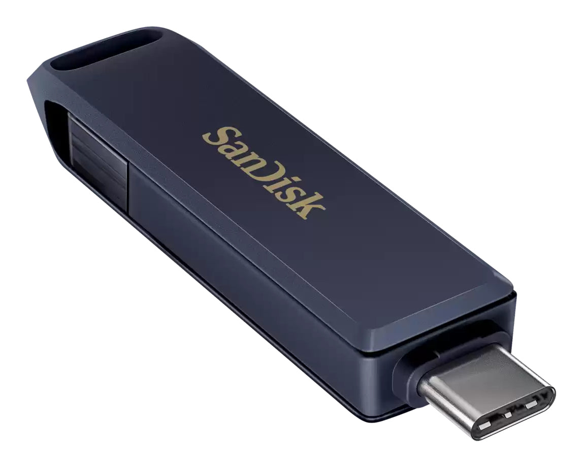 SanDisk Phone Drive 128GB USB-C / Apple Lightning USB stick Blå