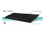 Logitech Corded K280e - Tastatur - USB - US Intern