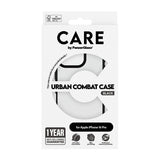 PanzerGlass CARE™ by ® Urban Combat Case Transparent m. Sort Ramme iPhone 16 Pro