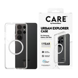 CARE by PanzerGlass Urban Explorer Case Transparent w. White Qi Samsung Galaxy S26 Ultra