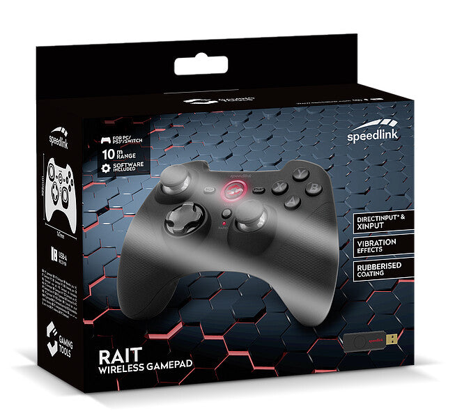 SPEEDLINK RAIT Sort RF Gamepad Nintendo Switch, PC, Playstation 3