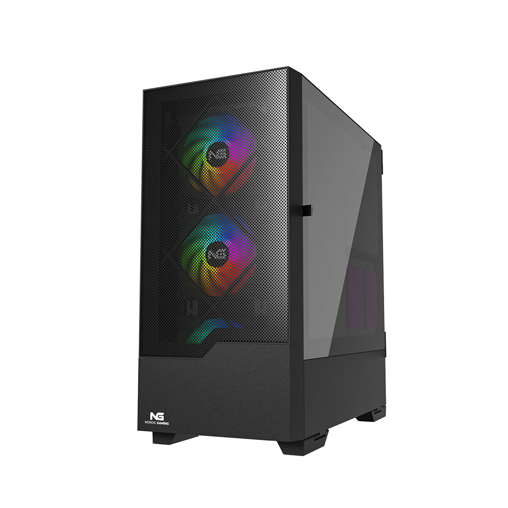 Nordic Gaming Munin RGB Tower ATX Sort