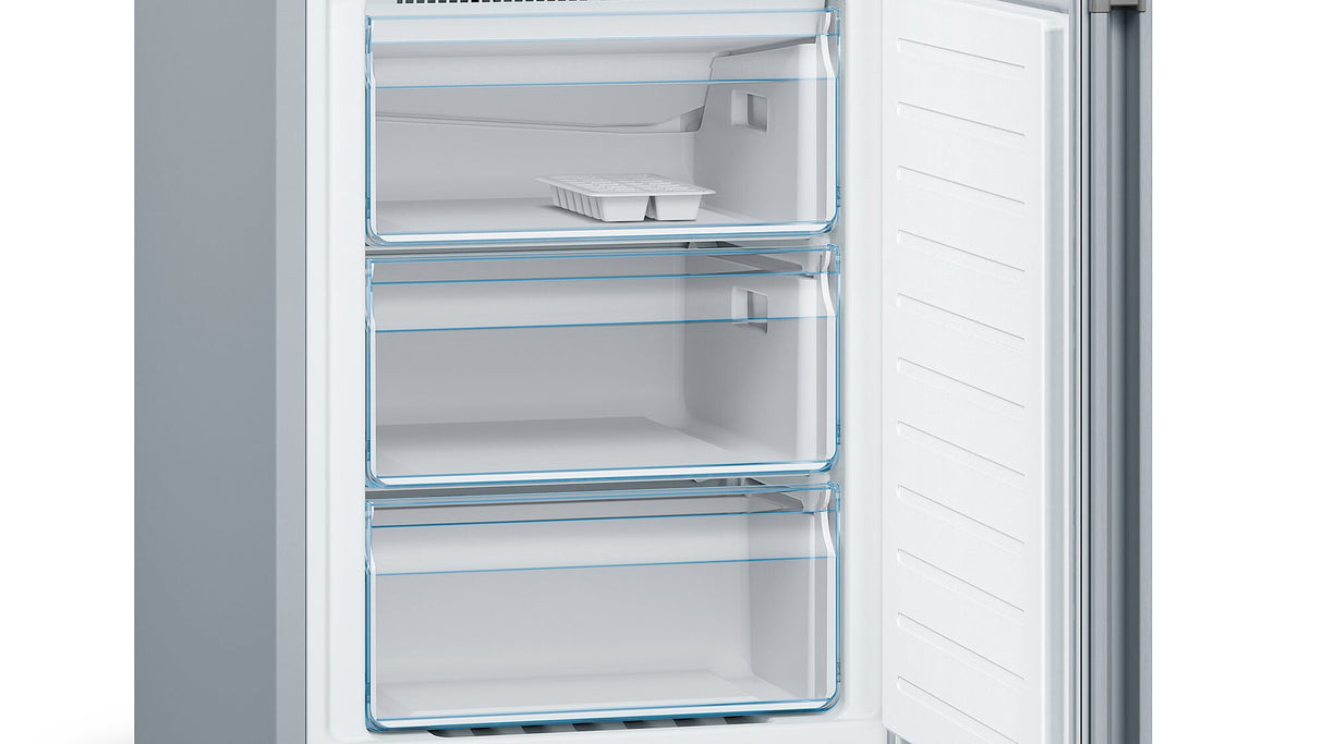 Bosch Serie 4 KGN36VLED køle-/fryseskab Fritstående 326 L Rustfrit stål