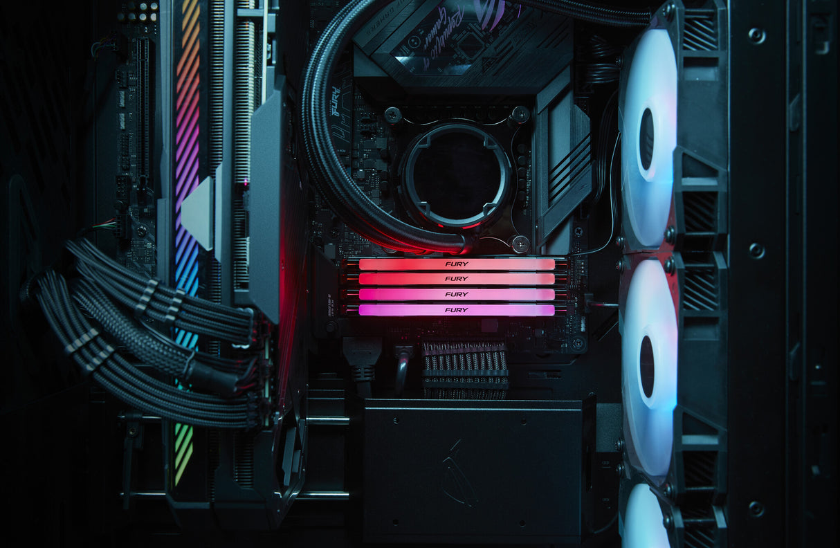 Kingston Technology FURY 32 GB 6400 MT/s DDR5 CL32 DIMM (sæt med 2) Renegade RGB