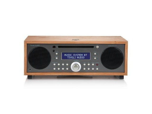 Tivoli Audio Music System BT Kirsebær (frugt), Gråbrun HiFi CD-afspiller