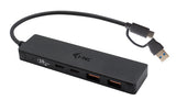 i-tec Metal C31HUBMETAL2A2C interface hub USB 3.2 Gen 1 (3.1 Gen 1) Type-C 10000 Mbit/s Sort