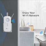 TP-Link AC1750 Wi-Fi Netværksgentager Hvid 10, 100, 1000 Mbit/s