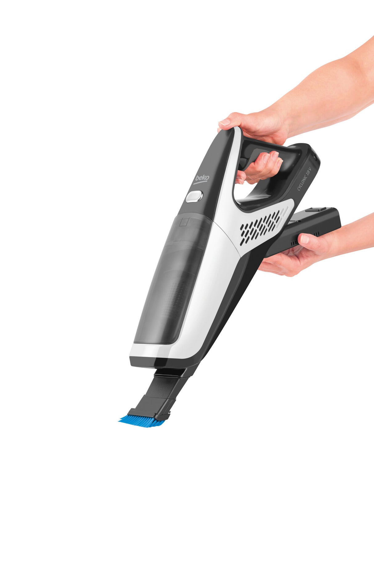 Beko VRT61818VW 2-i-1 stangstøvsuger Batteri Dry HEPA Poseløs 0,5 L 100 W Hvid