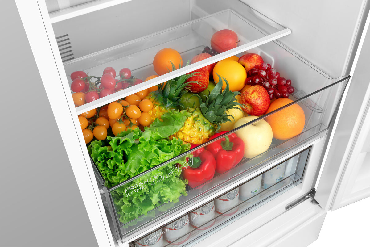 TCL RP456BWE0NE kombi-køleskab Fritstående 456 L Hvid