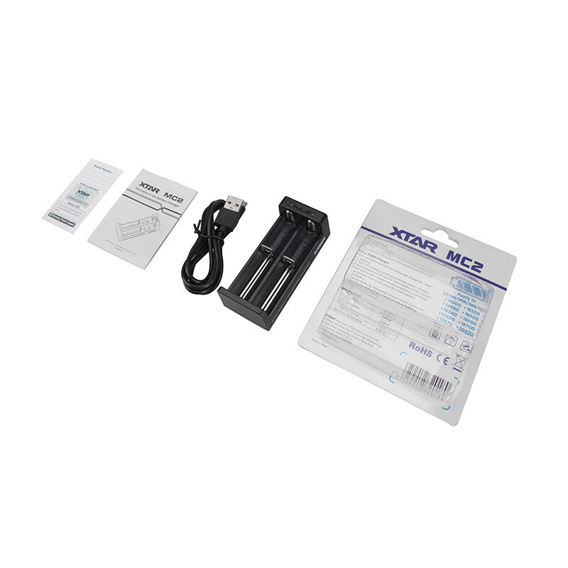 XTAR MC2 batterioplader Husholdningsbatteri USB