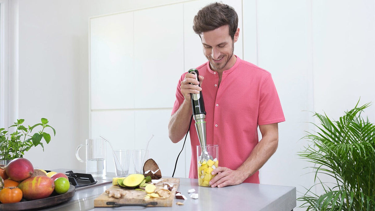 Braun MultiQuick 9 MQ 9187XLI 0,6 L Nedsænkning blender 1200 W Sort, Rustfrit stål