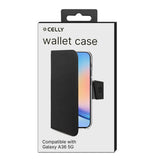 Celly WALLY mobiltelefon etui 17 cm (6.7") Tegnebogsetui Sort
