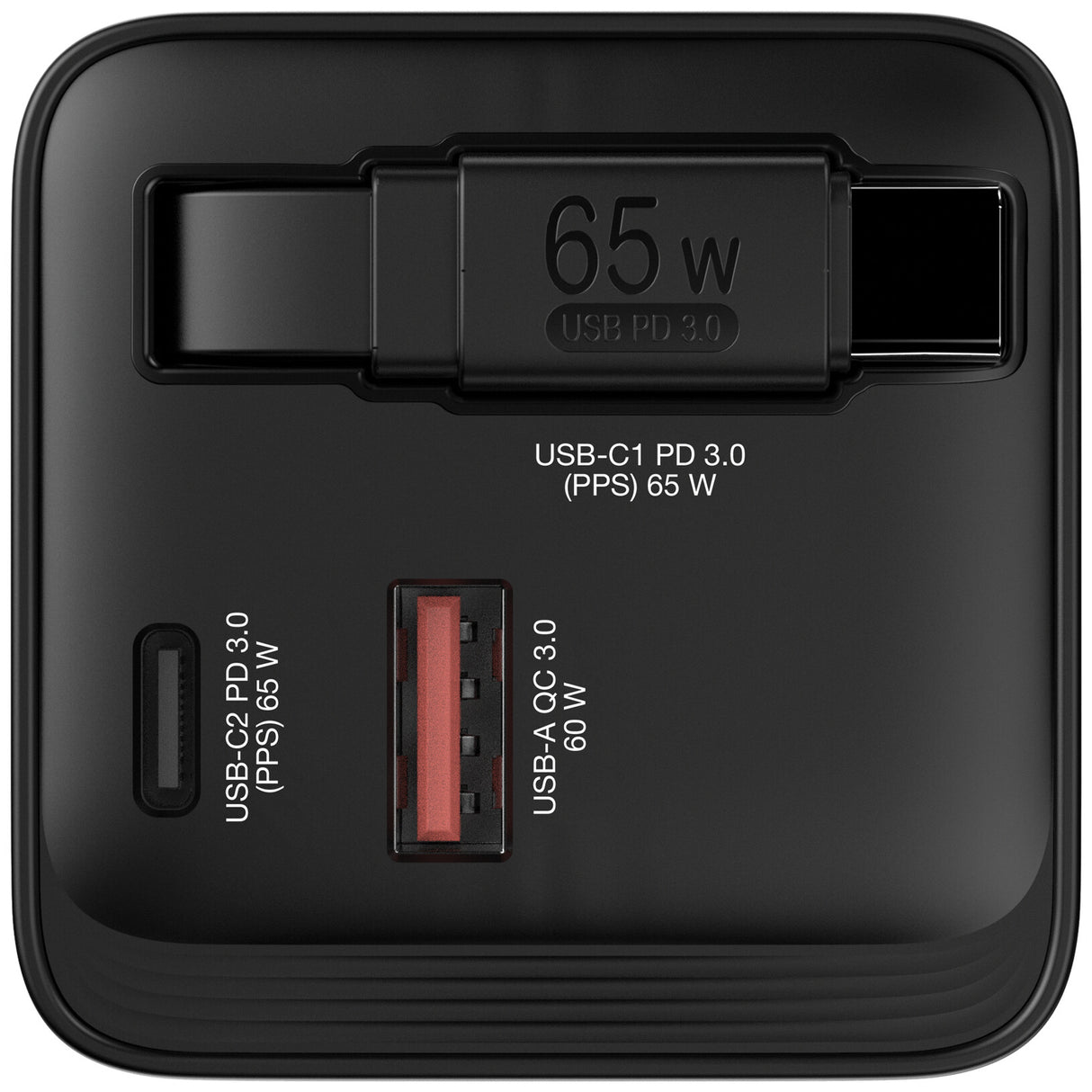 Verbatim GaN Charger 65W Universel Sort Vekselstrøm Hurtig opladning Indendørs