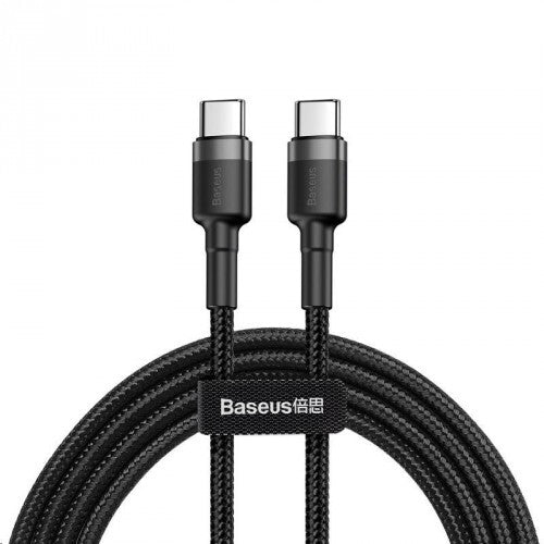 Baseus Cafule USB-kabel 2 m USB C 0,48 Gbit/sek. 60 W Sort, Grå