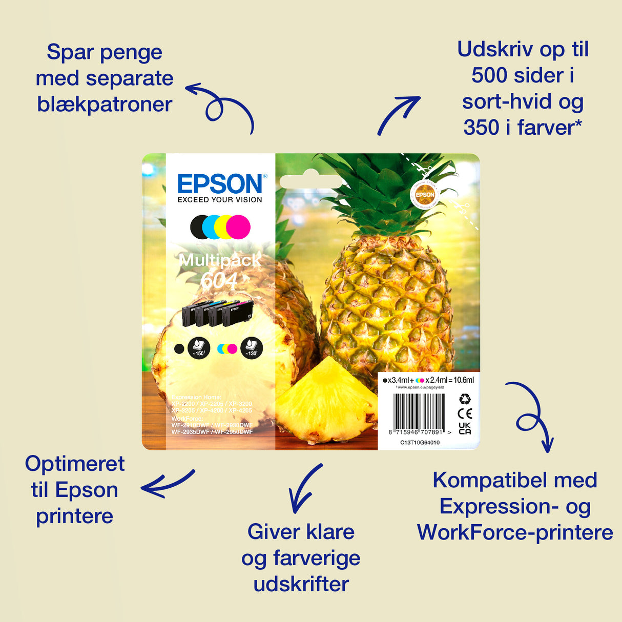 Epson Singlepack Black 604XL Ink