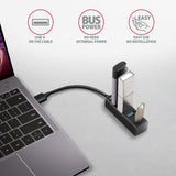 Axagon HUE-M1A interface hub USB 3.2 Gen 1 (3.1 Gen 1) Type-A 5000 Mbit/s Sort