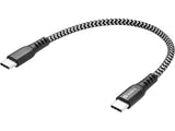 Sandberg 441-66 USB-kabel USB 2.0 0,2 m USB C 100 W Sort, Hvid