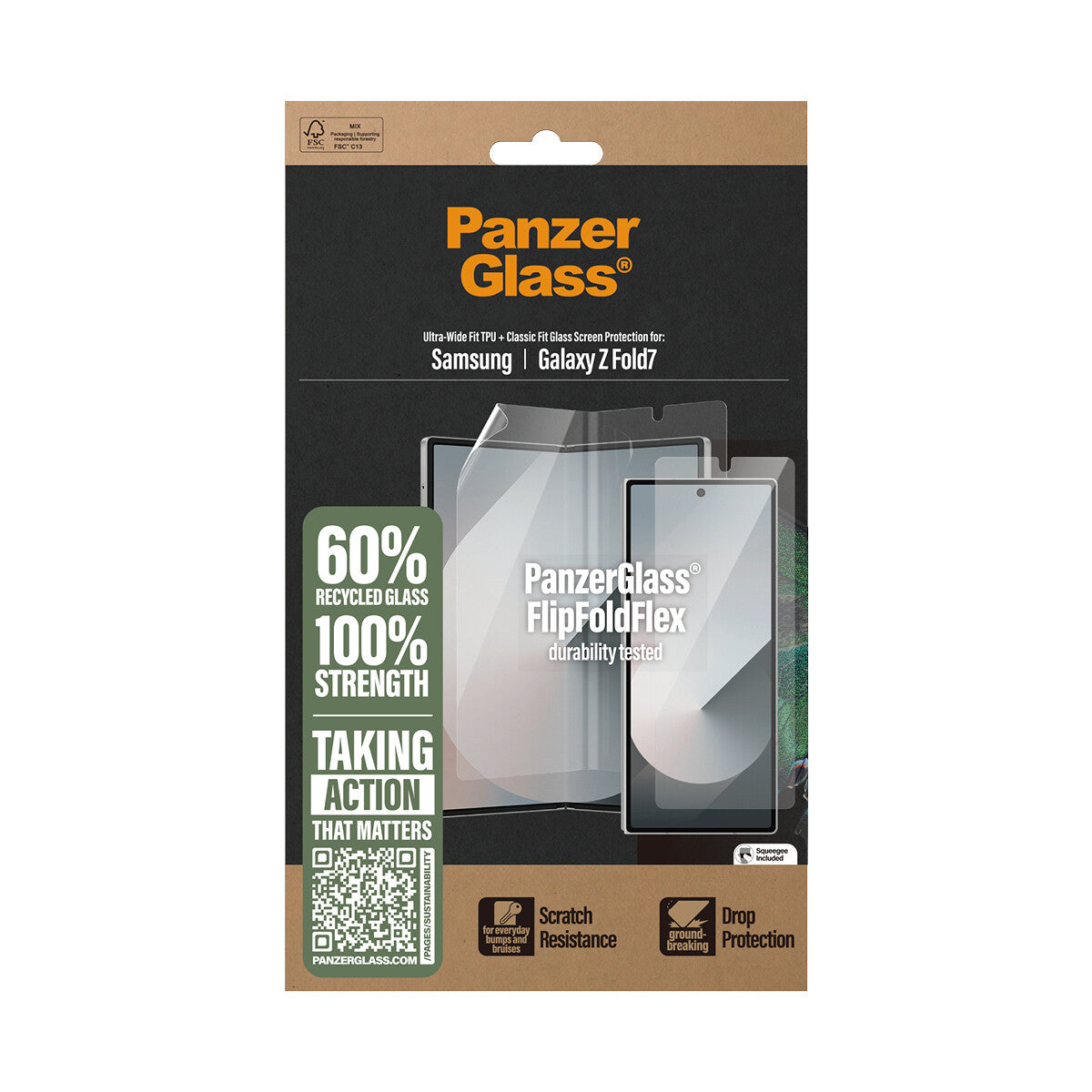 PanzerGlass ® Skærmbeskyttelse Samsung Galaxy Z Fold7 | Glas & Film