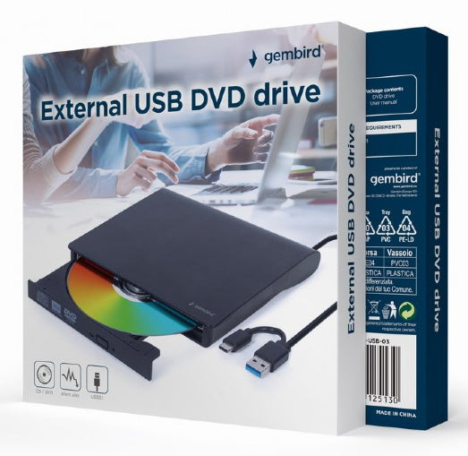 Gembird DVD-brænder Ekstern