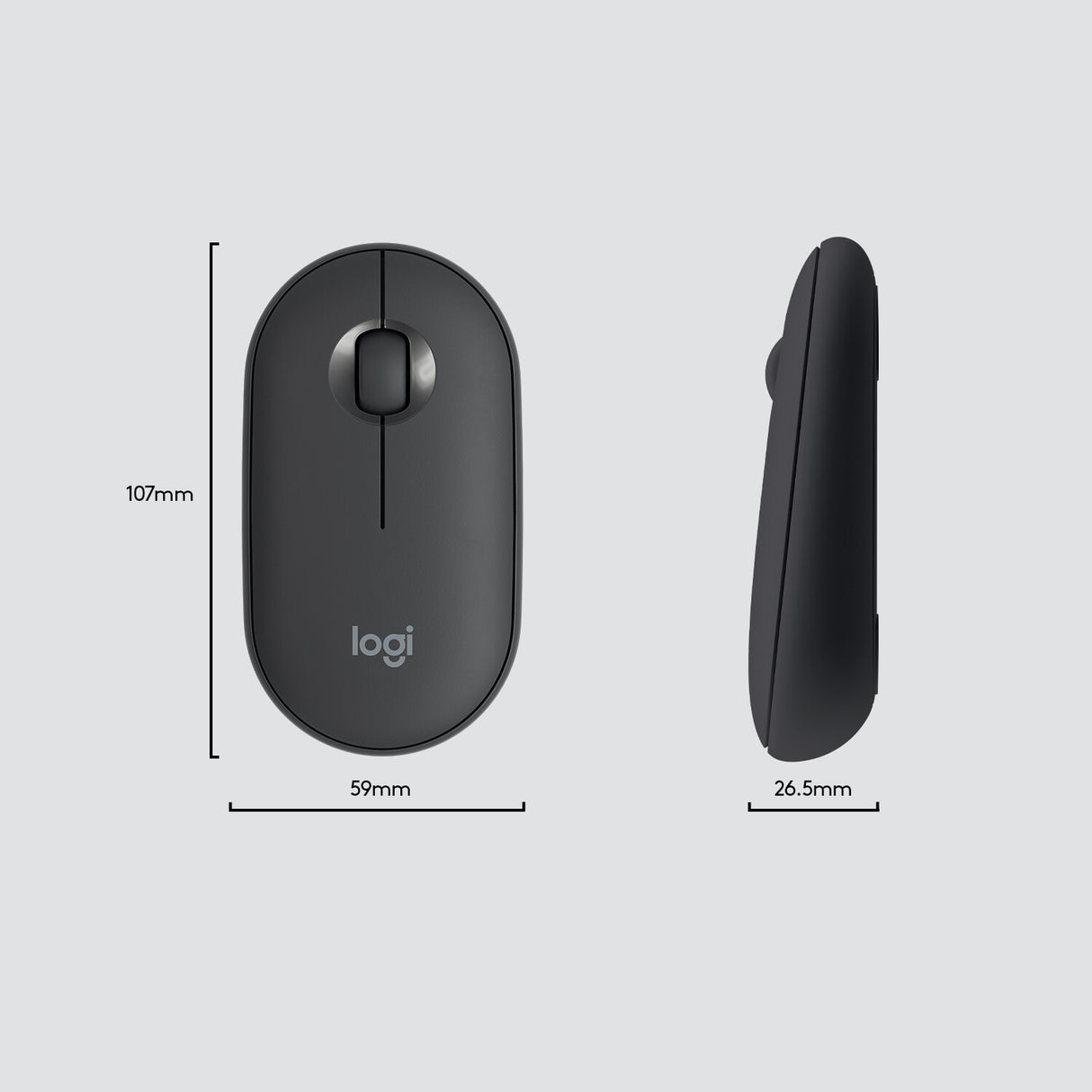 Logitech Slim MK470 tastatur Mus inkluderet Universel RF trådløst QWERTY US International Grafit
