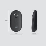 Logitech Slim MK470 tastatur Mus inkluderet Universel RF trådløst QWERTY US International Grafit