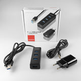 Axagon HUE-S2BP interface hub USB 3.2 Gen 1 (3.1 Gen 1) Type-A 5000 Mbit/s Sort