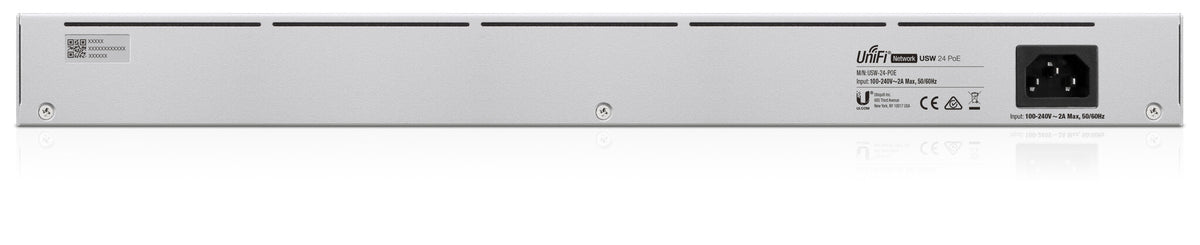 Ubiquiti UniFi 24-Port PoE Administreret L2/L3 Gigabit Ethernet (10/100/1000) Strøm over Ethernet (PoE) 1U Sølv