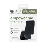 empower by PanzerGlass Powerbank m. Spin Stand trådløs opladning 5000mAh Space Black