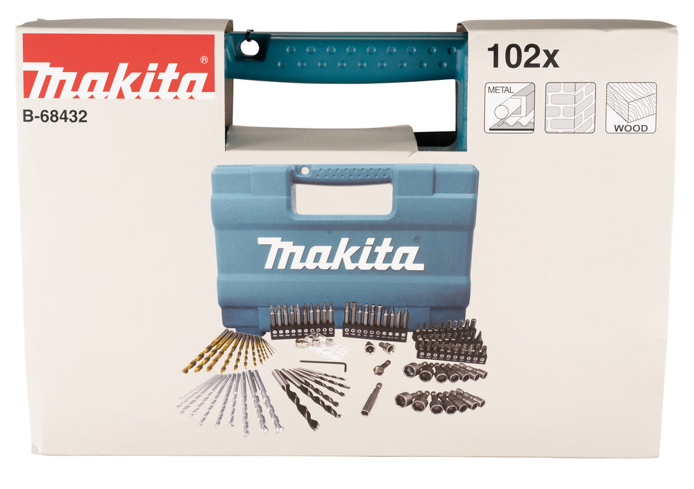 Makita Bor & Bitsbox 102 Dele
