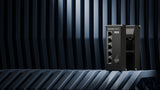 Teltonika NETWORKS TSF010 Flat Ethernet Switch Ikke administreret Fast Ethernet (10/100) DIN rail Sort