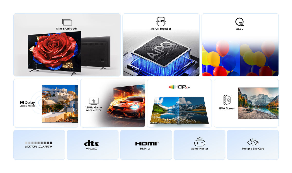 TCL P7K 75P7K TV 190.5 cm (75") 4K Ultra HD Smart TV Wi-Fi Metallic 450 cd/m²