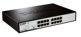 D-Link DGS-1016D/E netværksswitch Ikke administreret Sort, Metallic
