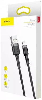 Baseus CALKLF-CG1 Lightning kabel 2 m Grå, Sort