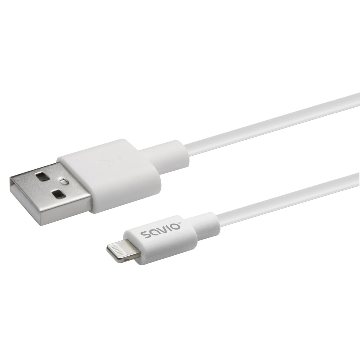 Savio Cl-193 USB-kabel USB 2.0 2 m USB A USB C/Lightning Hvid