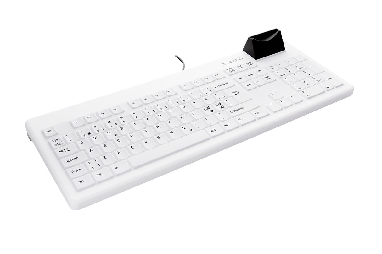 Contour Design Active Key Contour Medical Keyboard SmartCard, fuld størrelse, kablet, sort og hvid, PN C8200