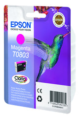 Epson Hummingbird Enkeltpakke, magenta T0803 Claria Photographic Ink