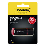 Intenso 32GB USB2.0 USB-nøgle USB Type-A 2.0 Sort, Rød