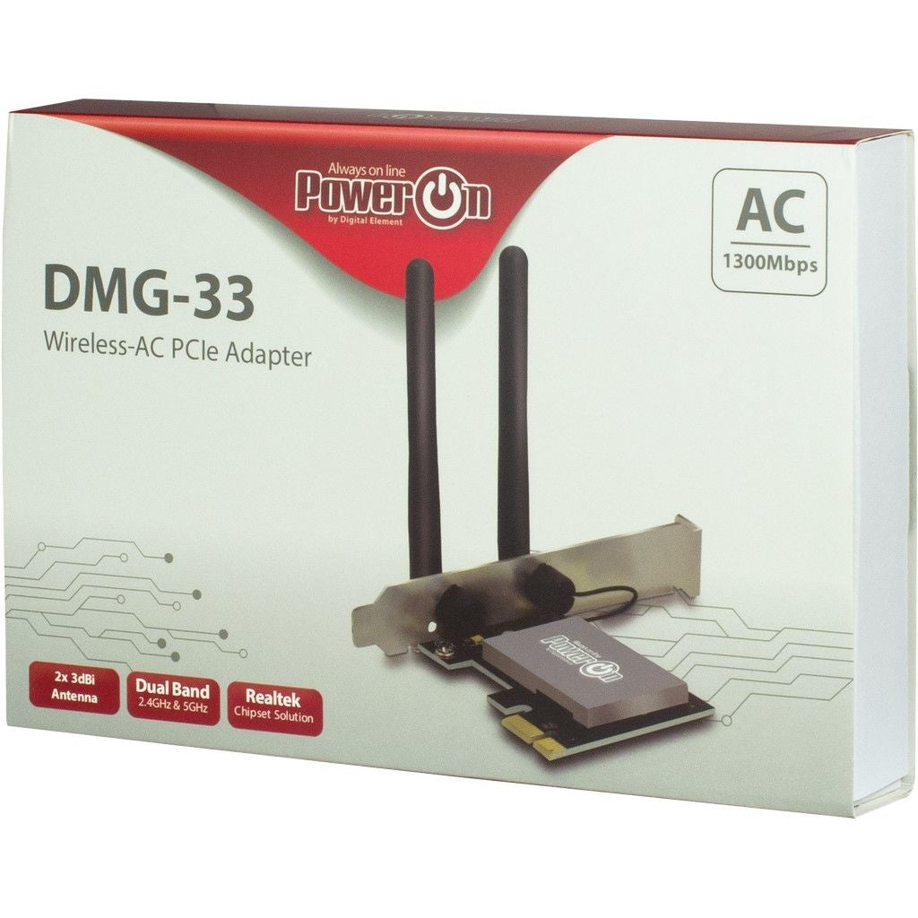 Inter-Tech DMG-33 Netværksadapter PCI Express x1 1300Mbps