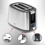 Adler AD 3214 brødrister 7 2 skive(r) 900 W Sølv