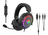 SPEEDLINK CONUX RGB Headset Ledningsført Spil USB Type-A Sort